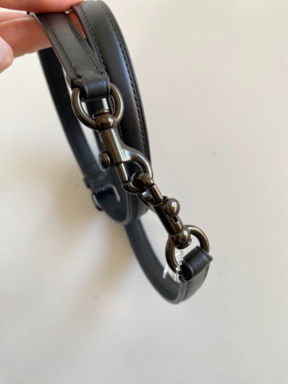 Coach Black Replacement Purse Strap Gunmetal Hardware Adjustable